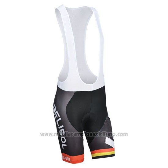 2014 Abbigliamento Ciclismo Lotto Belisol Campion Germania Manica Corta e Salopette